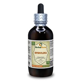 Spirulina (Arthrospira platensis) Tincture, Organic Dried Algae Liquid Extract (Brand Name: HerbalTerra, Proudly Made in USA) 4 fl.oz (120 ml)