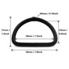 Wuuycoky 1.5" Inner Diameter Black D Rings Buckles D-ring Non-welded