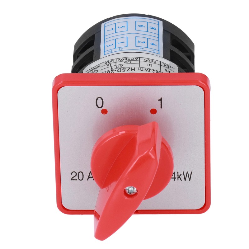 Changeover Switch PC Flame Retardant Combination Selector Switch 2 Sections