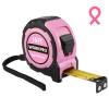 WORKPRO 25FT Pink Tape Measure 1/8 Fractions Easy Read Measuring