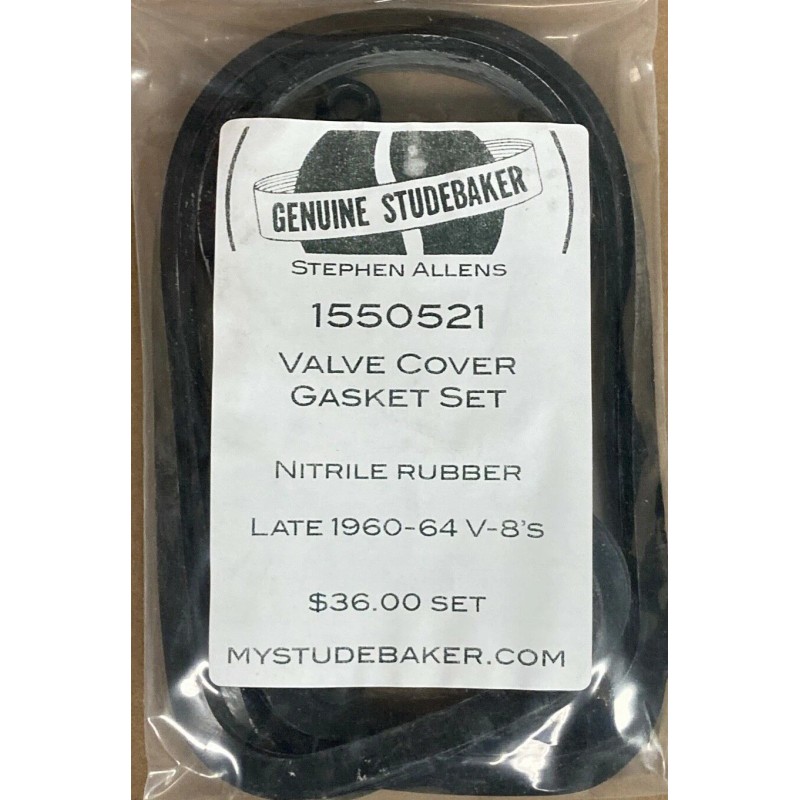 Studebaker 1961-1964 Studebaker V8 Valve Cover Gasket Set - Nitrile