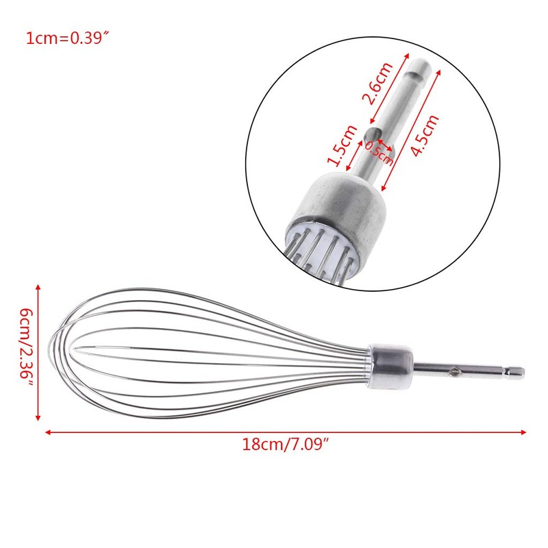 XANHOY Electric Egg Beater Accessories Frother Mixer Whisk Stainless Steel
