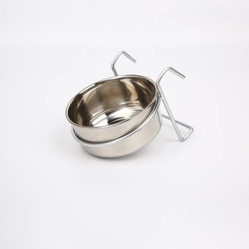 COZENTA Pet Bowl, Hanging Stainless Steel, Birdcage, Cage, Mounting, Bait,