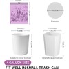50-Pack 4 Gallon (15L) Drawstring Bin Liners | Colourful Lavender-Printed