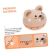 LIFKOME 1Pc Khaki Mechanical Timer for Cartoon Reminder Easy Operation