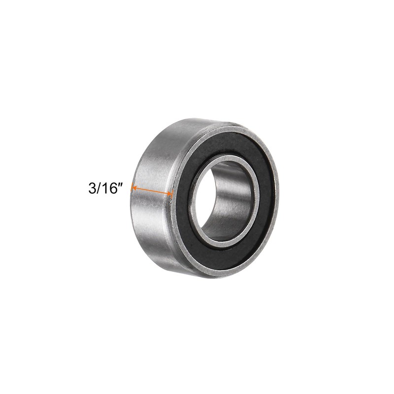 sourcing map R188-2RS Deep Groove Ball Bearings, Pack of 10