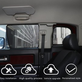 Car Window Shades Compatible with Toyot@ FJ Cruiser 2007-2021，Front Rear Sun Shade Breathable Block UV Rays Privacy Screen Reduce Glare Protection Curtain Sunshades (Whole car)