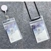 KINGSUM Vertical ID Badge Holders Sealable Waterproof Clear Plastic Holder,