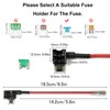 3PCS Low Profile Mini Blade Fuse Tap, Haojiaho 12V-24V-32V Low