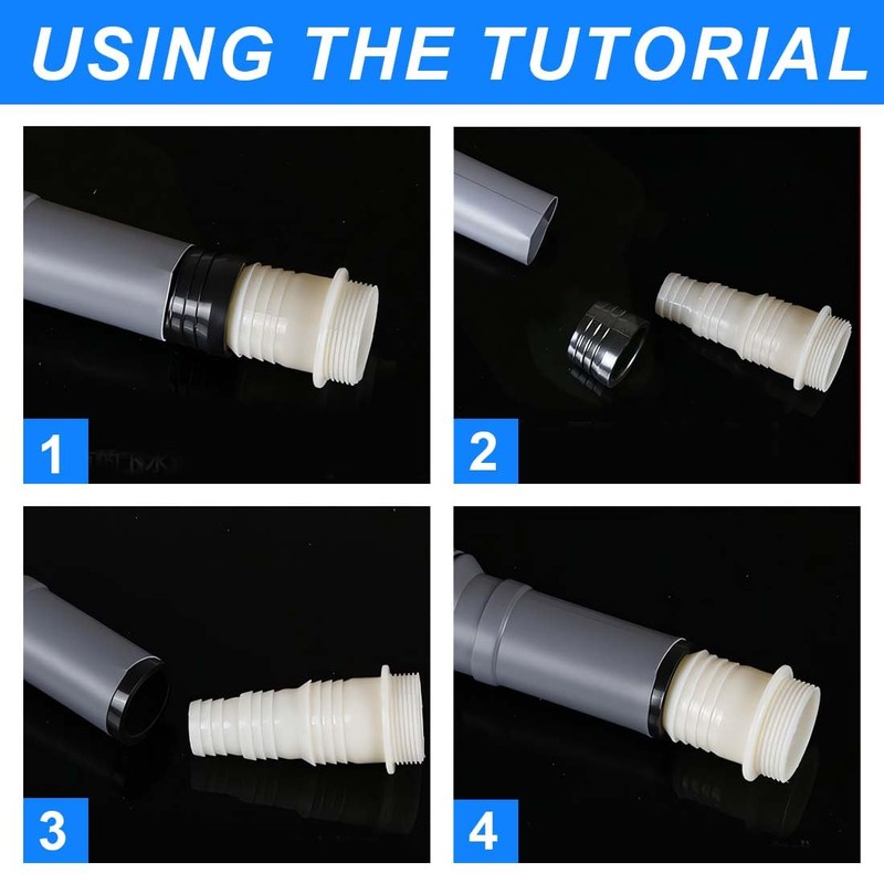 JAWUZ Washing Machine Drain Adapter, Drain Washing Machine Triple Thread