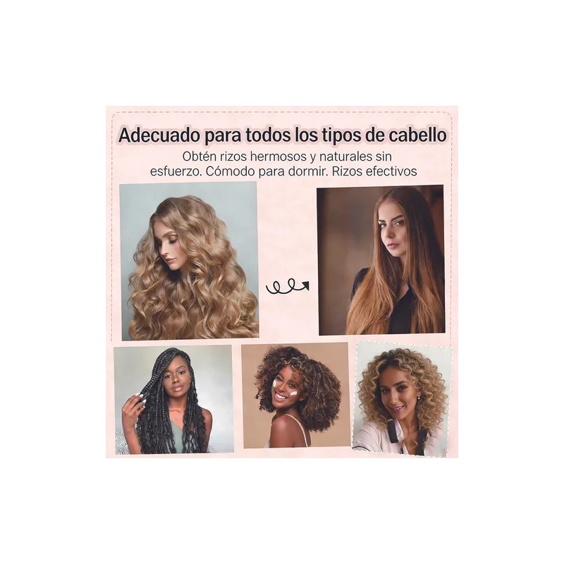 Cepillo Para Rizado + Gorro Para Dormir + Cabello Rizos