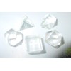 Jet International Quartz Crystal Sacred Geometry Sets 5 Stone Platonic
