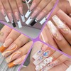 Kiiwah Pack of 120 Dual Shape Nails, Polygel Tips with