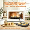 Barlket 4-Cup Muffin Pan, Total 12 Cups Muffin Tin Nonstick