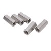 5Pcs Coupling Nut Hex Stainless Steel Anti Corrosion M12 Connector