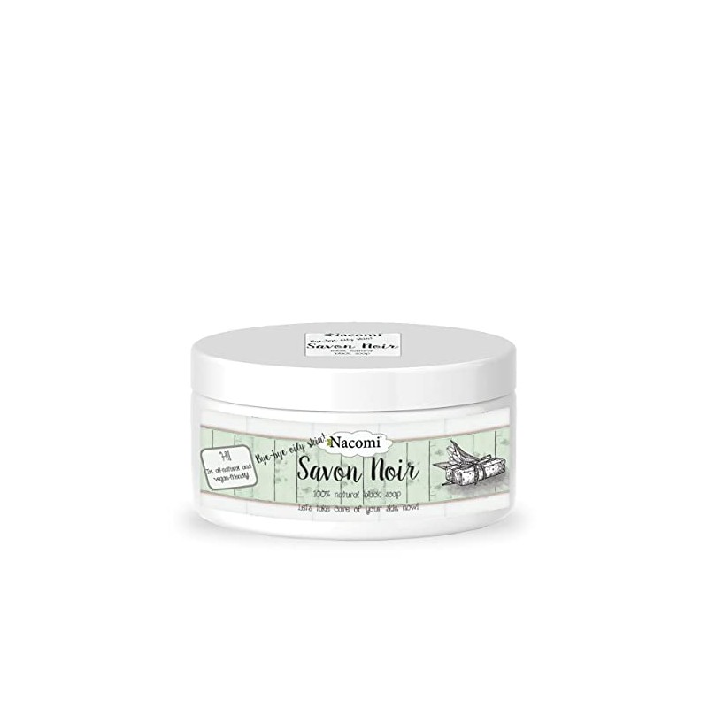 Nacomi 100% Natural Black Soap 120g