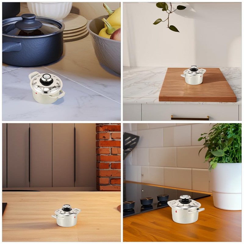 iplusmile 2pcs Mechanical Countdown Timer for Cooking and Baking User