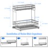 Zufudo 1 Pack Under Sink Organizers and Storage, 2 Tier