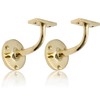 EAI Polished Brass Handrail Brackets - Pack of 2
