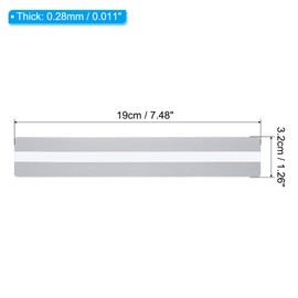 PATIKIL Guided Reading Strips, 10pcs Tracking Highlight Colored Overlay Bookmark Reduce Visual Stress Teacher Teaching Supply for Classroom, Clear 19x3.2cm