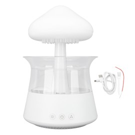 Rain Cloud Humidifier Water Drip 300ml Mushroom Rain Diffuser with 7 Colors for Sleeping Relaxing