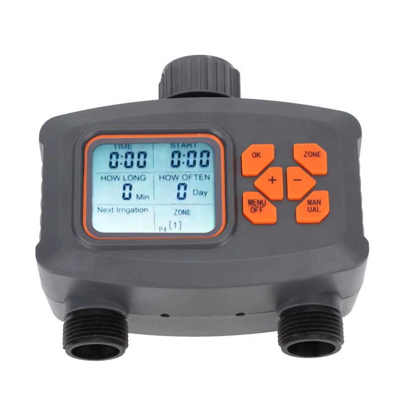2 Outlet Hose Watering Timer 2 Zone Sprinkler Timer with
