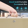 Dalmbox Portable Fire Safe Box with Key Lock, 13.2”x 11”x