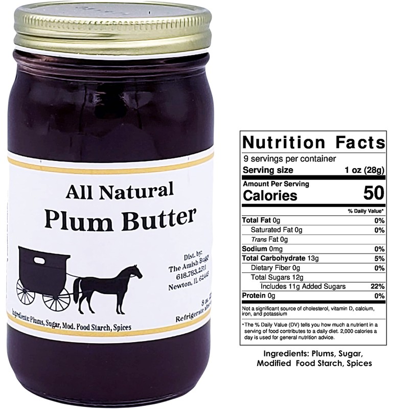 Flavored Butters Plum - 8 Oz Jar - Qty 3