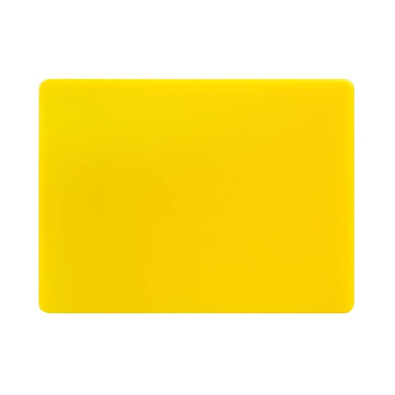 Hygiplas Small Low Density Yellow Chopping Board for Cooked Meat