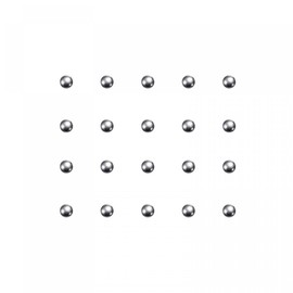 sourcing map Pack of 100 5/32 Inch Carbon Steel Storage Balls Precision Polished