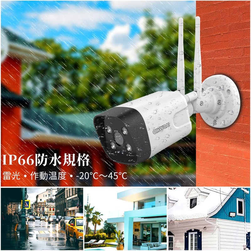 [Double Antenna, Two-way Calling, Wide Angle] Security Camera, Wireless Security