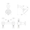 KAPHOME 2 Handles Shower Faucet Set,Tub and Shower Trim Kit