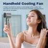 Handheld Fan High-Speed Portable Turbofan USB Rechargeable Electric Fan with