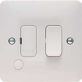 Hager 13A Switched Fused Connection Unit (FCU) with Flex Outlet - Sollysta Range