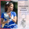 Henoyso Cheerleader Charm Keychain Cheerleading Gifts Cheer Stuff Cheer Team