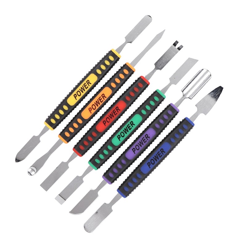 6 Pcs Crowbar Prying Opening Repair Tool Kit Dual Heads