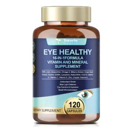 Suplemento de Luteína y Zeaxantina Totaria Vitaminas Oculares en Cápsulas, 120 Unidades