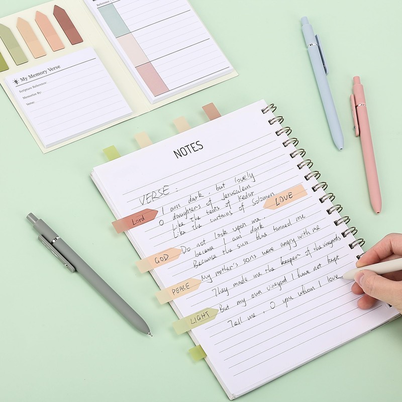 Mr. Pen- Holy Bible Study Sticky Notes, 225 pcs, Vintage