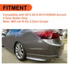 ECOTRIC Rear Side Corner Spats Compatible with 2013-2015 Honda Accord