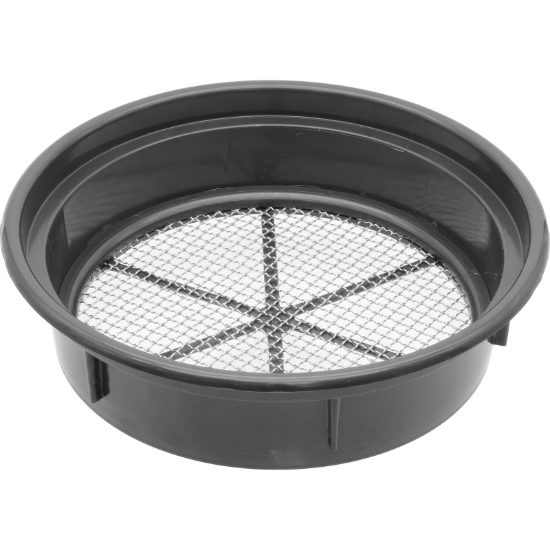 FindingKing Set of 3 Gold Classifier Stackable Black Pans 1/2",