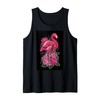 Flamingo Lotus Jungle Tropical Flower Bird Tank Top