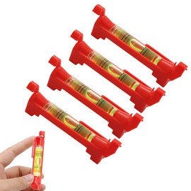 Line Line Guidance Levels, Pack of 4 Cord Spirit Levels, Red Spirit Level Cord, Professional Cord Spirit Level for Masonry, Plumbing, Gutter Work, Spirit Level