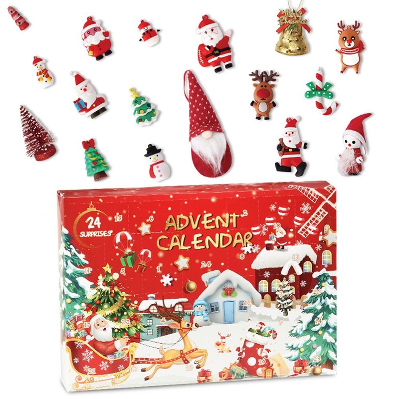Christmas 24 Days Countdown Blind Box Christmas Calendar Pendant Toy