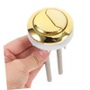 Operitacx Gold Toilet Dual Flush Button Brush Gold Dual Flush