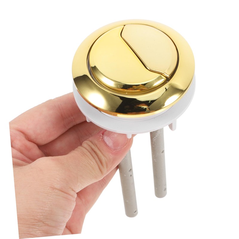 Operitacx Gold Toilet Dual Flush Button Brush Gold Dual Flush