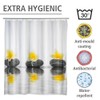 Wenko 20960100 Shower curtain Stones with Flower highquality textile fabric,