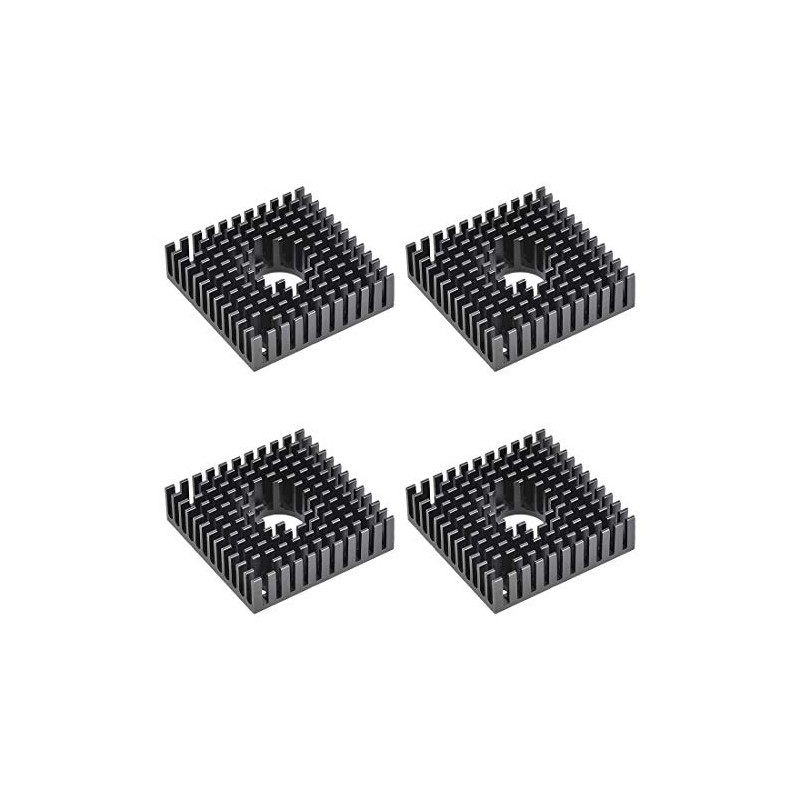 sourcing map Heatsink with Hole for Stepper Motor,3D Printer 40x40x11mm