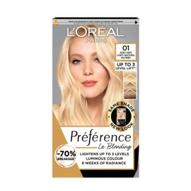 L'Oreal Paris Preference Hair Dye, Long Lasting, Luminous Permanent Hair Colour, 01, Prague