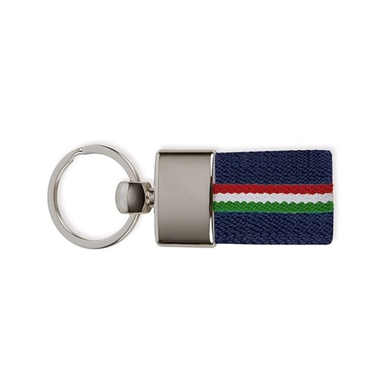 Italian Flag Keyring Keyring Canvas Italy Flag (Blue and White),