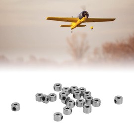Ongwan 20pcs Aircraft Model Landing Gear Stopper Set 2.1mm Stainless Steel RC Airplane Model Aircraft DIY Parts